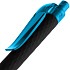 Ручка шариковая Prodir QS01 PRT-P Soft Touch, черная с голубым - Фото 5