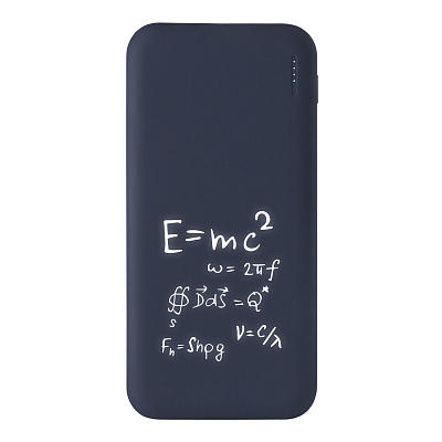 Внешний аккумулятор с подсветкой Люче (Luce) 10000 mAh, синий