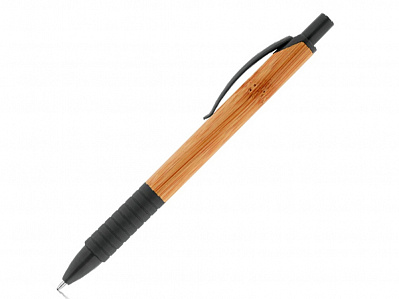 Ручка бамбуковая шариковая Pati (Черный, натуральный)