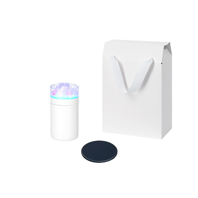 Подарочный набор Crystal, Auris, синий (увлажнитель воздуха, зарядное устройство) (Белый, синий)