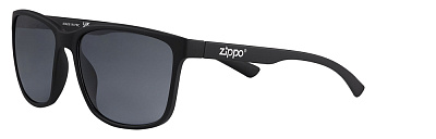 Очки солнцезащитные ZIPPO, унисекс, чёрные, оправа из поликарбоната с покрытием soft touch (Черный)