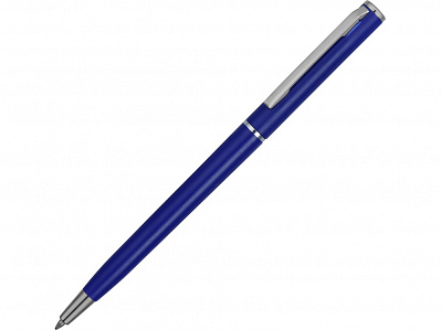 Ручка пластиковая шариковая Наварра (Синий матовый/серебристый)