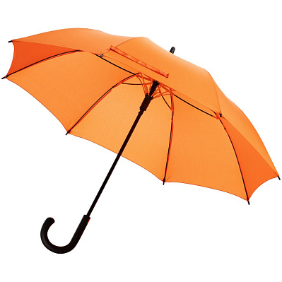 Зонт-трость Undercolor с цветными спицами  (Оранжевый)