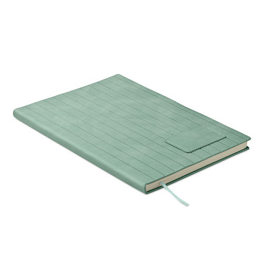 A5 notebook in smokey PU (Зелёная мята)