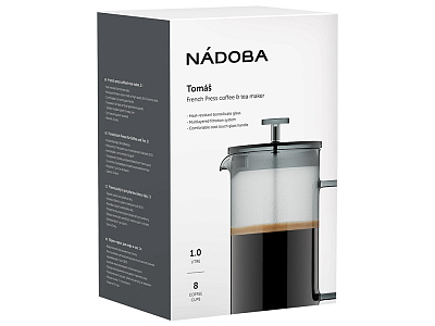 Френч-пресс TOMAS, 1 л