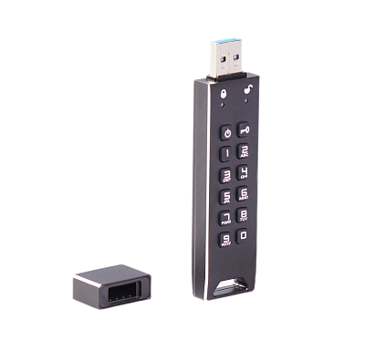 Флешка с пин кодом DataLock PRO3 USB 3.0, черный, 64Гб (Чёрный)
