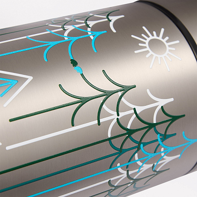 Термос для еды Бенто, серебряный