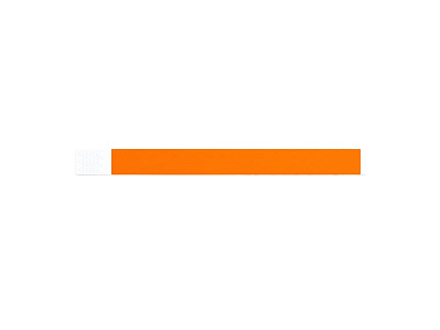 Браслет для мероприятий PARTY с индивидуальной нумерацией (Оранжевый)