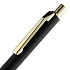 Ручка шариковая Lobby Soft Touch Gold, черная - Фото 5