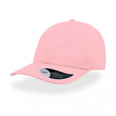 Бейсболка DAD HAT, 6 клиньев, металлическая застежка (Розовый)
