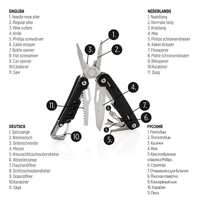 Мультитул с карабином