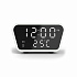 Настольные часы "Smart Clock" с беспроводным (15W) зарядным устройством, будильником и термометром, белый - Фото 4
