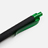 Ручка шариковая Prodir QS01 PRT-T Soft Touch, черная с зеленым - Фото 5