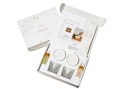 Набор для создания 2-х ароматических свечей: имбирный пряник, рождественская елка