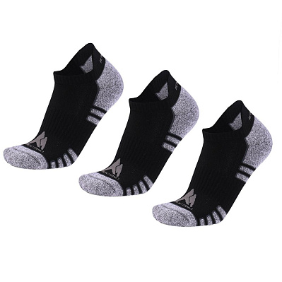 Набор из 3 пар спортивных мужских носков Monterno Sport  (Черный)