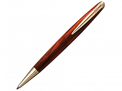 Ручка шариковая Majestic (Коричневый/черный/золотистый)