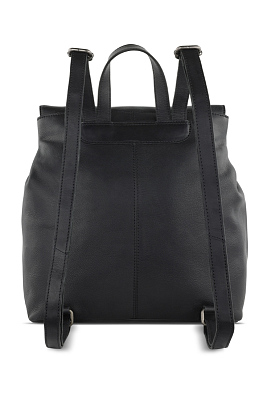 Рюкзак женский KLONDIKE GOLD «Miki», натуральная кожа в черном цвете, 39 х 32 х 14,5 см