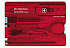 Набор инструментов SwissCard, полупрозрачный красный - Фото 1