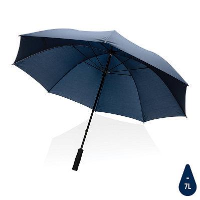 Зонт-антишторм Impact из RPET AWARE™, d130 см  (Темно-синий;)