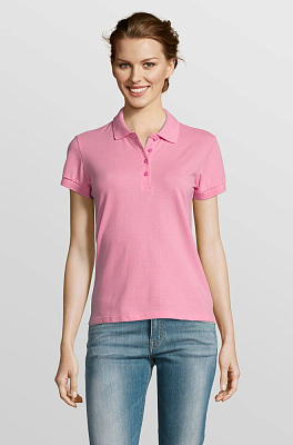 Рубашка поло женская People 210, «розовая орхидея»