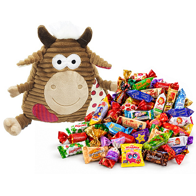 №4 МЯГКАЯ ИГРУШКА ЯШКА 1000 грамм новогодний подарок премиальный (Премиальный 1000г)