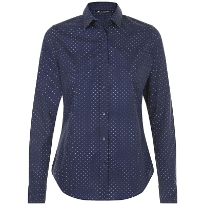 Рубашка женская Becker Women, темно-синяя с белым (Тёмно-синий)