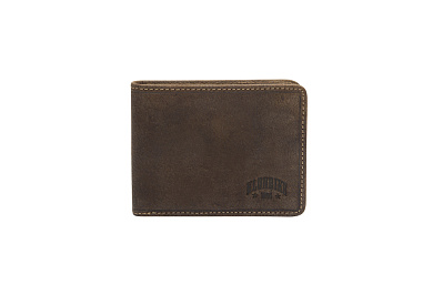 Бумажник KLONDIKE «Billy», натуральная кожа в темно-коричневом цвете, 11 х 8,5 см (Коричневый)