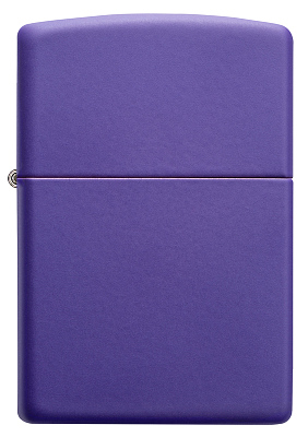 Зажигалка ZIPPO Classic с покрытием Purple Matte, латунь/сталь, фиолетовая, матовая, 38x13x57 мм