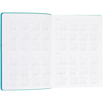 Ежедневник Flexpen Shall, недатированный, бирюзовый