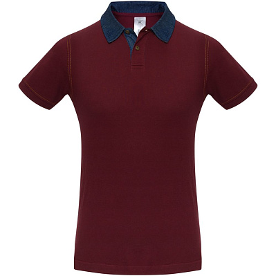 Рубашка поло мужская DNM Forward бордовая (Бордовый)