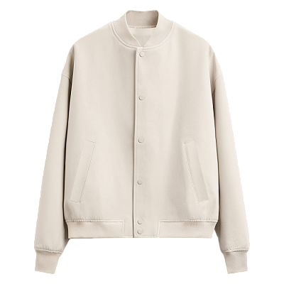 Бомбер унисекс STAN футер без начеса 340, 70 (Молочный)