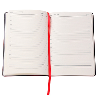 Ежедневник A5 недатированный Stefano в мягком переплёте, красный