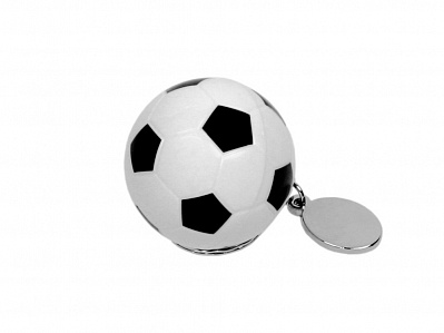 USB 2.0- флешка на 32 Гб в виде футбольного мяча (Белый/черный)