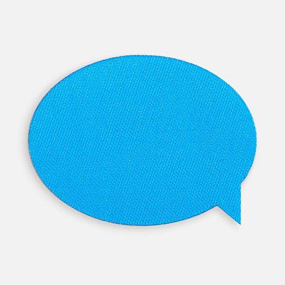 Наклейка тканевая Lunga Bubble, M, голубая (Голубой)