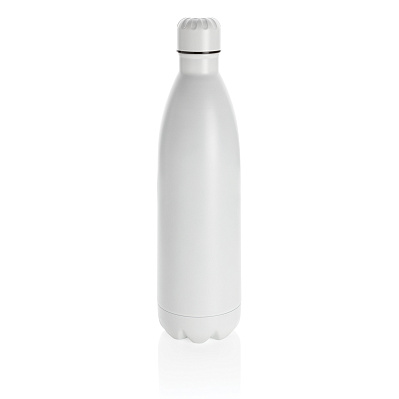 Вакуумная бутылка из нержавеющей стали, 1 л (Белый;)