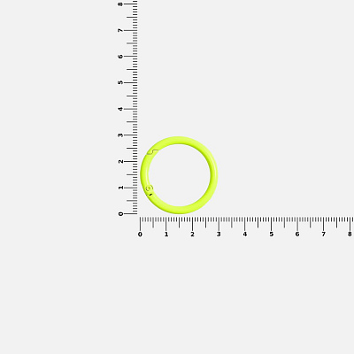 Карабин-кольцо Claus, L, желтый неон