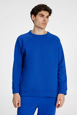 Свитшот унисекс S1, серый (Синий)