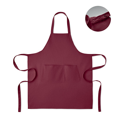 Organic cotton apron 240 gr/m² (Красного бургундского вина)