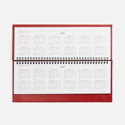 Планинг Faro, датированный, красный