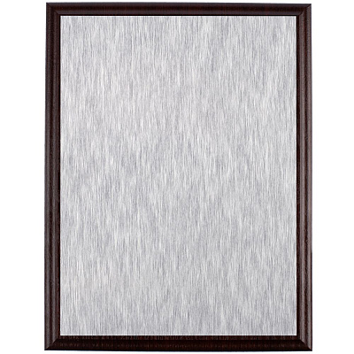 Плакетка Plaque, большая, венге с золотистой пластиной (Серебристый)