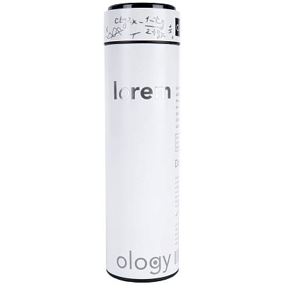 Смарт-бутылка с заменяемой батарейкой Long Therm, белая