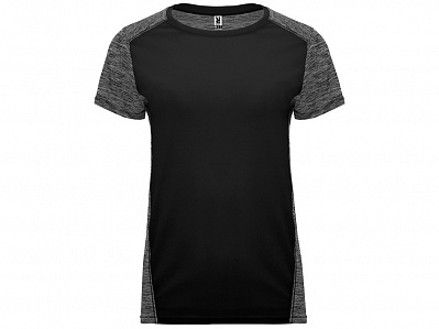 Спортивная футболка Zolder женская (Черный/меланжевый черный)