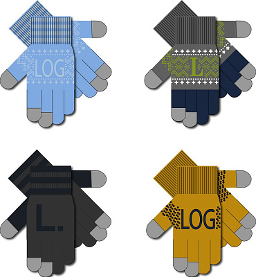 Сенсорные перчатки на заказ Guanti Tok полушерсть