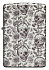 Зажигалка ZIPPO Skeleton с покрытием Glow in the Dark Green, латунь/сталь, серая, 38x13x57 мм - Фото 2