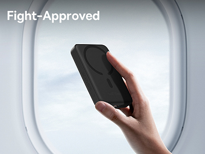 Беспроводной магнитный ПЗУ Baseus Magnetic Mini Air 10000mAh 20W, белый