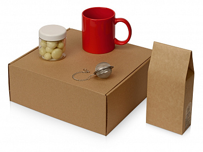 Подарочный набор Tea Cup Superior (Коричневый, красный)