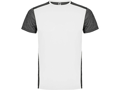 Спортивная футболка Zolder мужская (Белый/черный меланж)