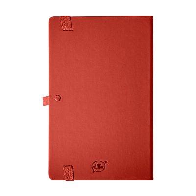 Бизнес-блокнот GLORI, A5, красный, твердая обложка, в линейку