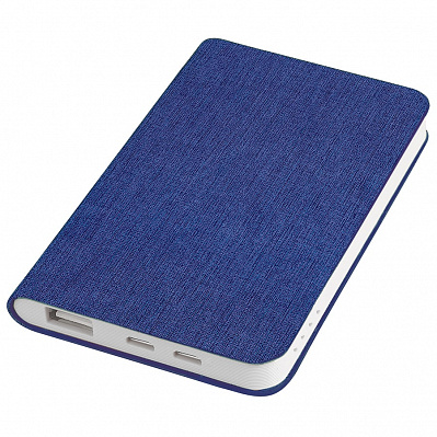 Универсальный аккумулятор "Provence" (5000mAh),синий,7,5х12,1х1,1см, искусственная кожа,плас (Синий)