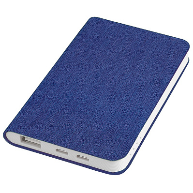 Универсальный аккумулятор "Provence" (5000mAh),синий,7,5х12,1х1,1см, искусственная кожа,плас (Синий)